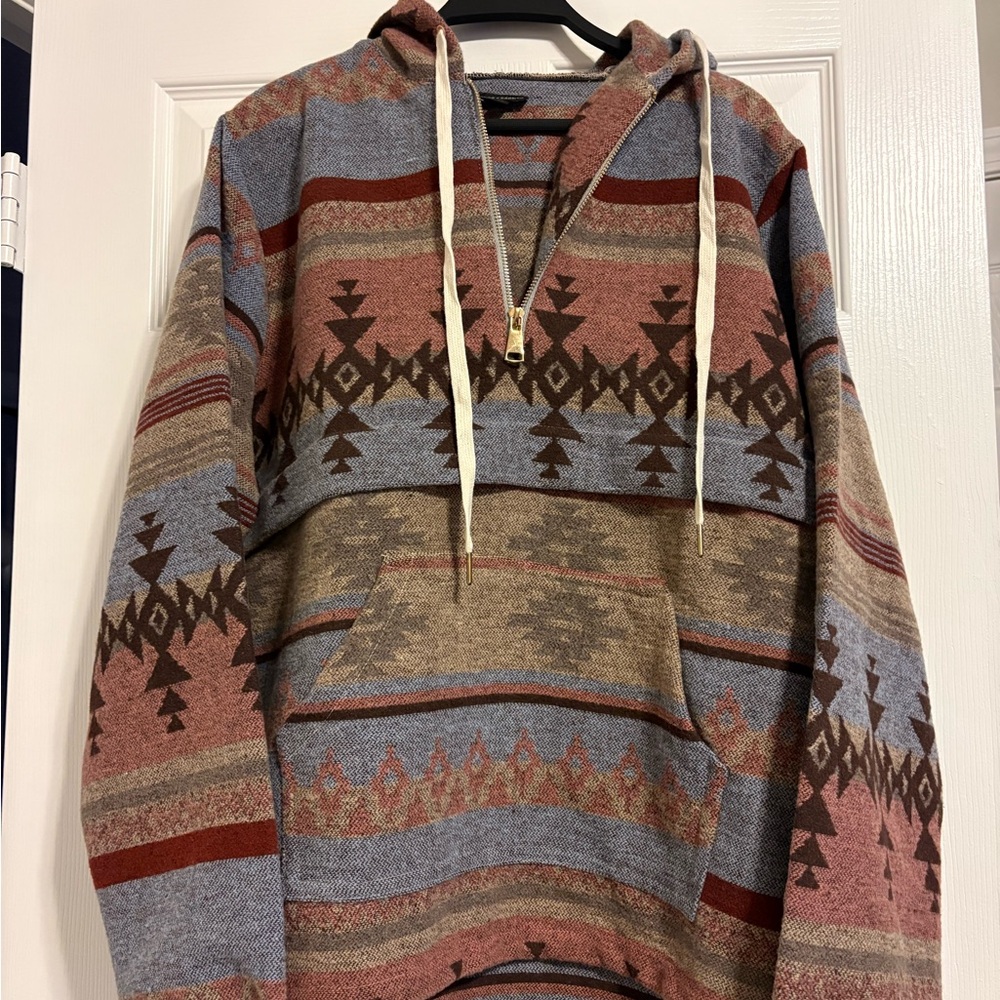 Coco + Carmen Earthy Geometric Zip-Up